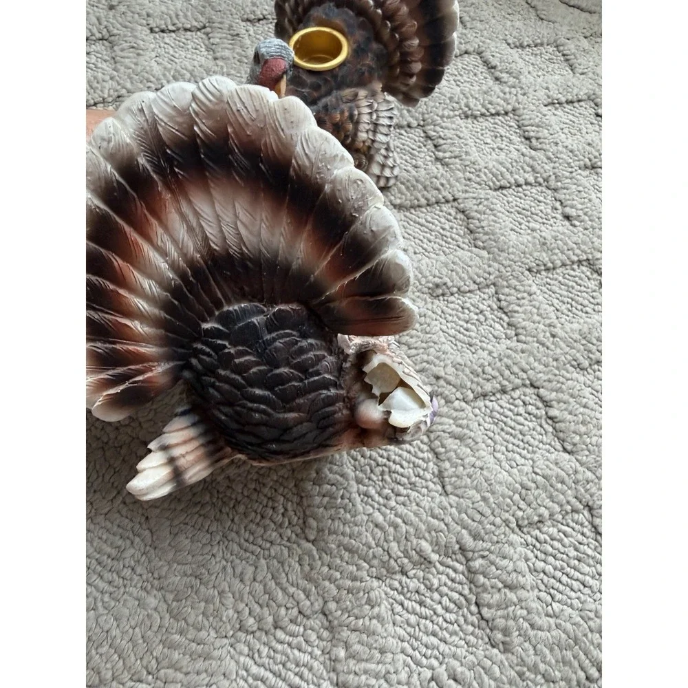 Thanksgiving Turkey Candleholders (2)
